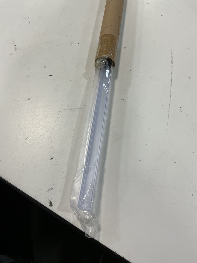 Condition photo showing Good Condition for frameless shower door bottom seal – stop shower leaks and create a water barrier, 36 in., clear vinyl (single pack) (for 1/4" glass)