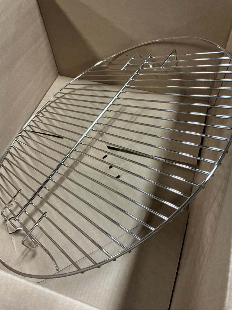 Condition photo showing Good Condition for weber cooking grate silver 21.5" – heavy?duty plated steel with easy?lift handles, fits 22" weber charcoal & performer grills, kettle