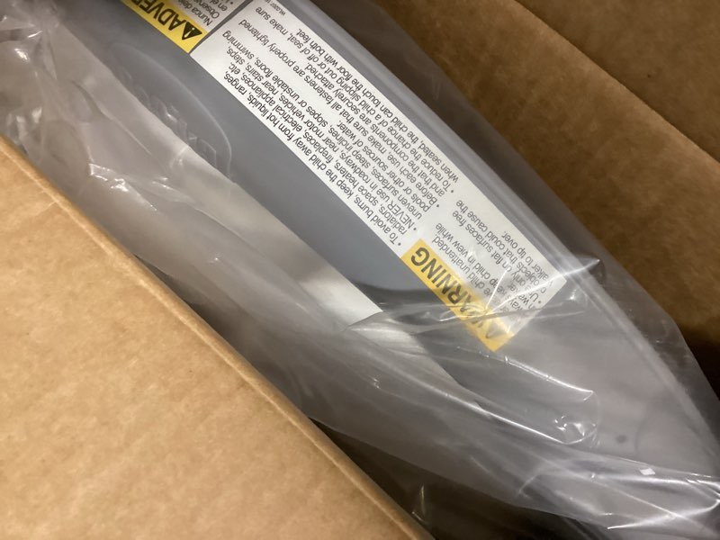 Condition photo showing Good Condition for Chicco Mod Walker Foldable Infant Walker, 3 Height Adjustments, BPA-Free Tray with 2 Cup Holders, Brake Pads, for Children up to 26 lbs., Space-Saving Compact Fold | Grey/Grey