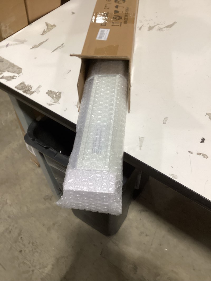 Condition photo showing New/Like New for seeye cordless zebra blinds for window, french door blinds free-stop roller window shades with valance 27" w x 90" h, light filtering window treatment sheer blinds & shades easy to install, white white - light filtering 27"w x 90"h