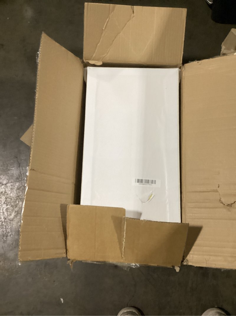 Condition photo showing Good Condition for 4 Pack High-Density Core with Fabric Cover Acoustic Panels – 24×12×2 In Self-Adhesive Soundproofing and Sound-Absorbing Wall Panels for Echo Reduction in Studio, Theater, or Recording (Linen White) 4 Pack Linen White