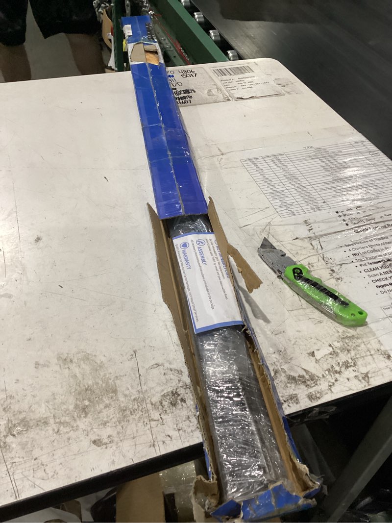 Condition photo showing New/Like New for 41" french cleat picture hanger, 2 pairs heavy duty aluminium alloy z clips, interlocking wall mount bracket for mirrors, picture, headboard, whiteboards, cabinets, max load 500 lbs