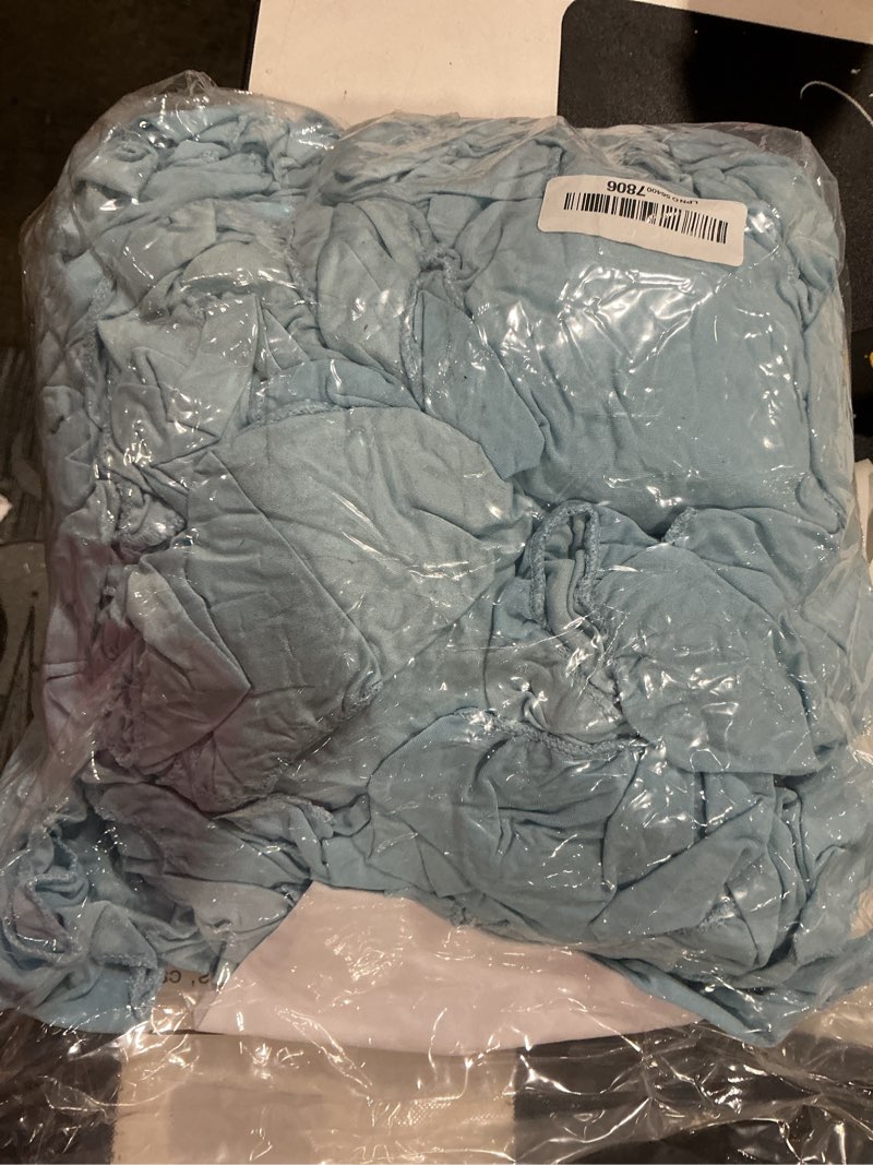 Condition photo showing Good Condition for lounsweer 100 pcs spandex chair sashes bows without buckle light blue stretch chair cover bands baby shower plain bow sash elastic bands ties for wedding party hotel banquet events decoration