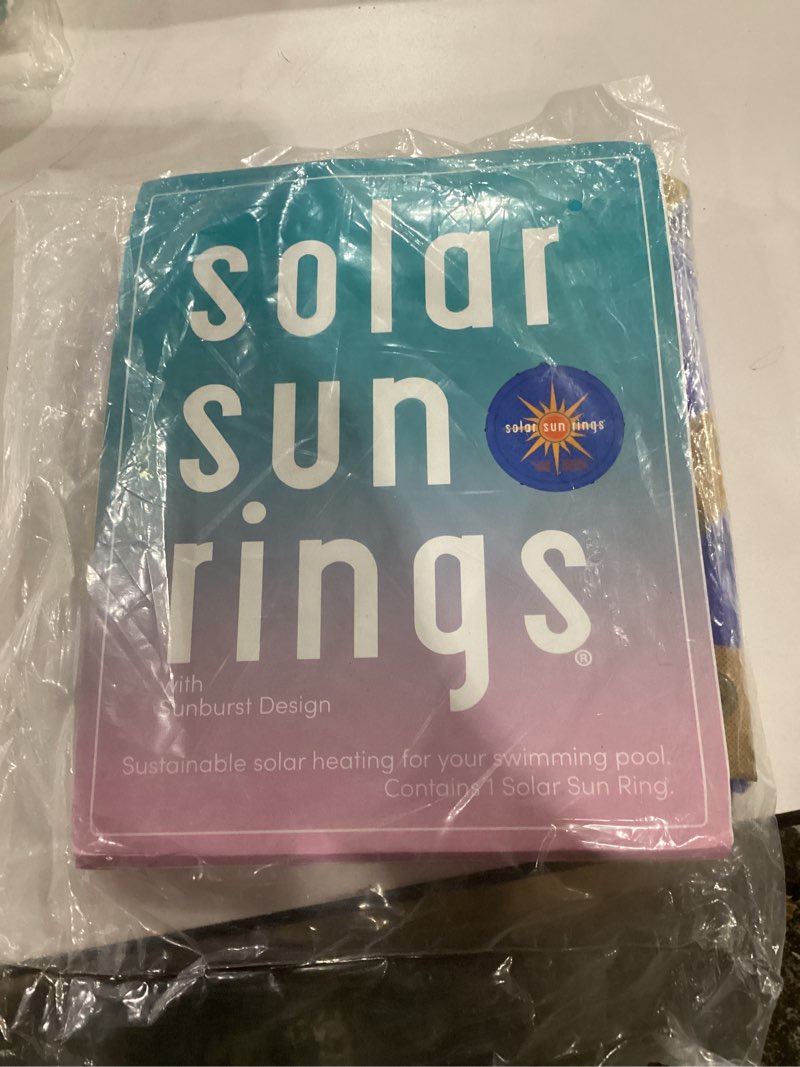 Condition photo showing New/Like New for solar sun rings 60 inch above ground or inground swimming pool hot tub spa heating accessory circular heater solar cover, blue (cover only)