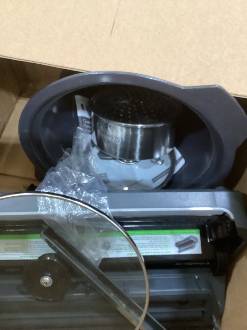 Condition photo showing As Is for FoodSaver Vacuum Sealer Machine, Automatic Bag Detection, Sous Vide Friendly, with sealer bags, roll, handheld vacuum sealer, black Vacuum Sealer + Accessories