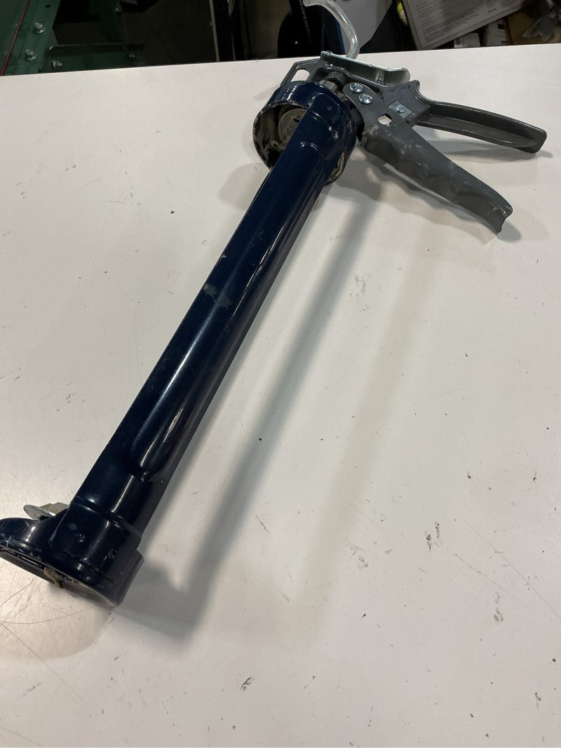 Condition photo showing As Is for project source heavy duty 28 -oz anti-drip smooth rod caulk gun