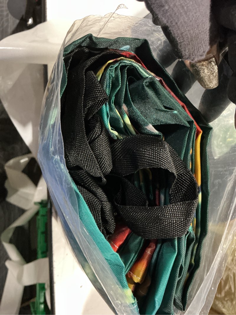 Condition photo showing Good Condition for boho flower sun sail shades rectangle canopy,sunlight block heavy duty curved backyard shade cover,yellow green bohemian colorful medallion waterproof sun shades for patios garden pergola 8'x10' 8'x10' darkgreen olive