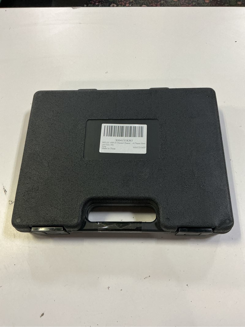 Condition photo showing New/Like New for BELEY 49PCS Thread Chaser Set,Complete Thread Repair Kit with Taps, Dies, Files Rethread Repair Tool 3 Thread Repair Sizes in UNC, UNF and Metric Thread Chaser Restorer Kit (49)
