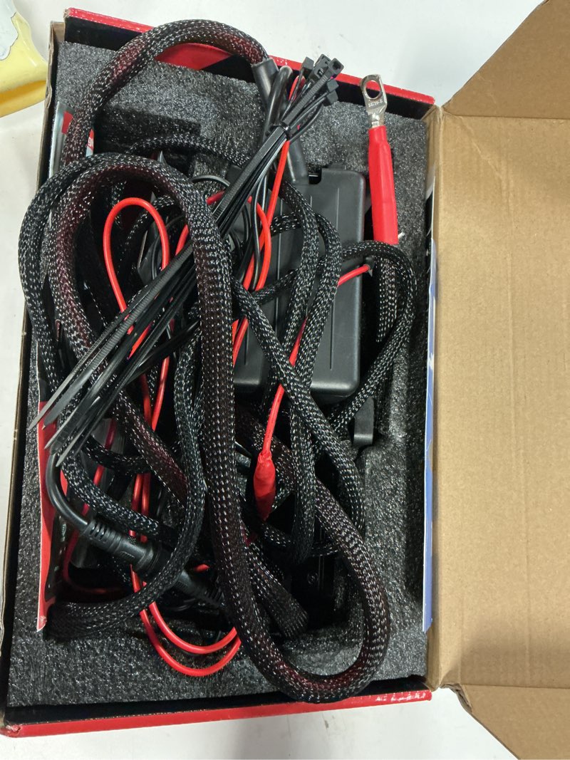 Condition photo showing Good Condition for Nilight 6 Gang Switch Panel Universal Circuit Control Relay System with Fuse Wiring Harness Automatic Dimmable ON-Off LED Switch Pod for Cars Trucks Boats ATV UTV SUV, 2 Years Warranty Green 6 Gang Switch