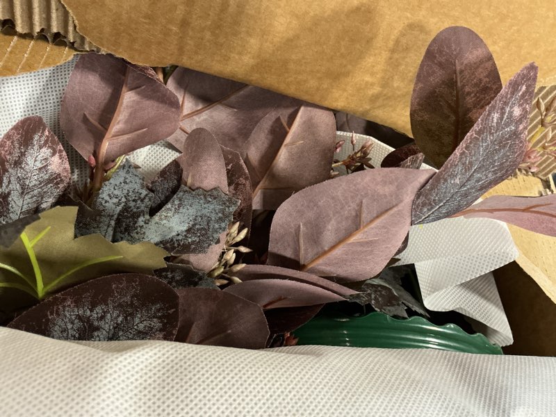 Condition photo showing Good Condition for Ling's moment 41" Tall Free Standing Artificial Flowers Arrangements 2 pcs Wedding Arch Altar Stage Decorations Dusty Blue Navy for Ceremony Reception Silk Rose Fake Floral Party Outdoor Beach Decor 41" Tall x 22" Cross(similar to stock photo,color may vary)