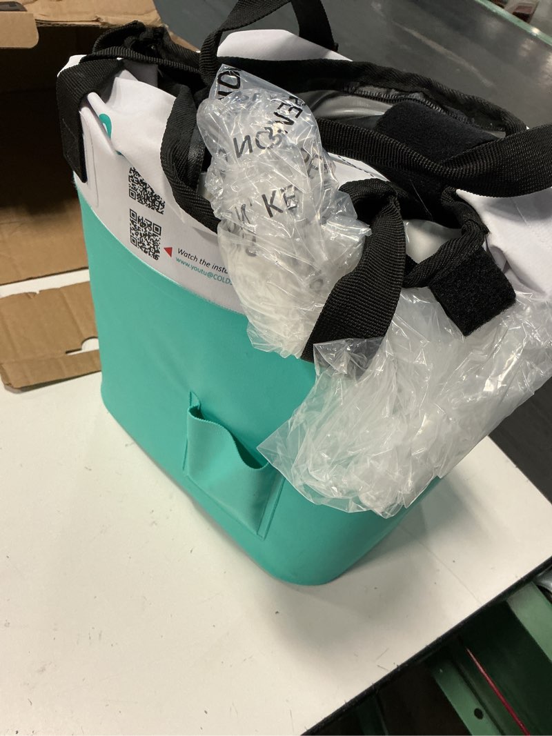 Condition photo showing As Is for cold therapy machine for shoulder with programmable timer, portable ice machine for shoulder after surgery, lightweight replacement recovery system, cryotherapy pain relief w/compression pad shoulder pad+machine