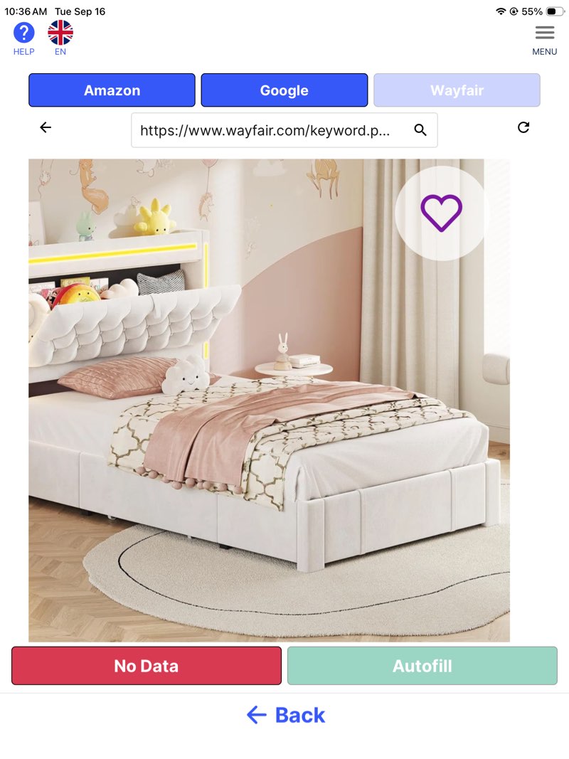 bed frame with 3 xl storage drawers