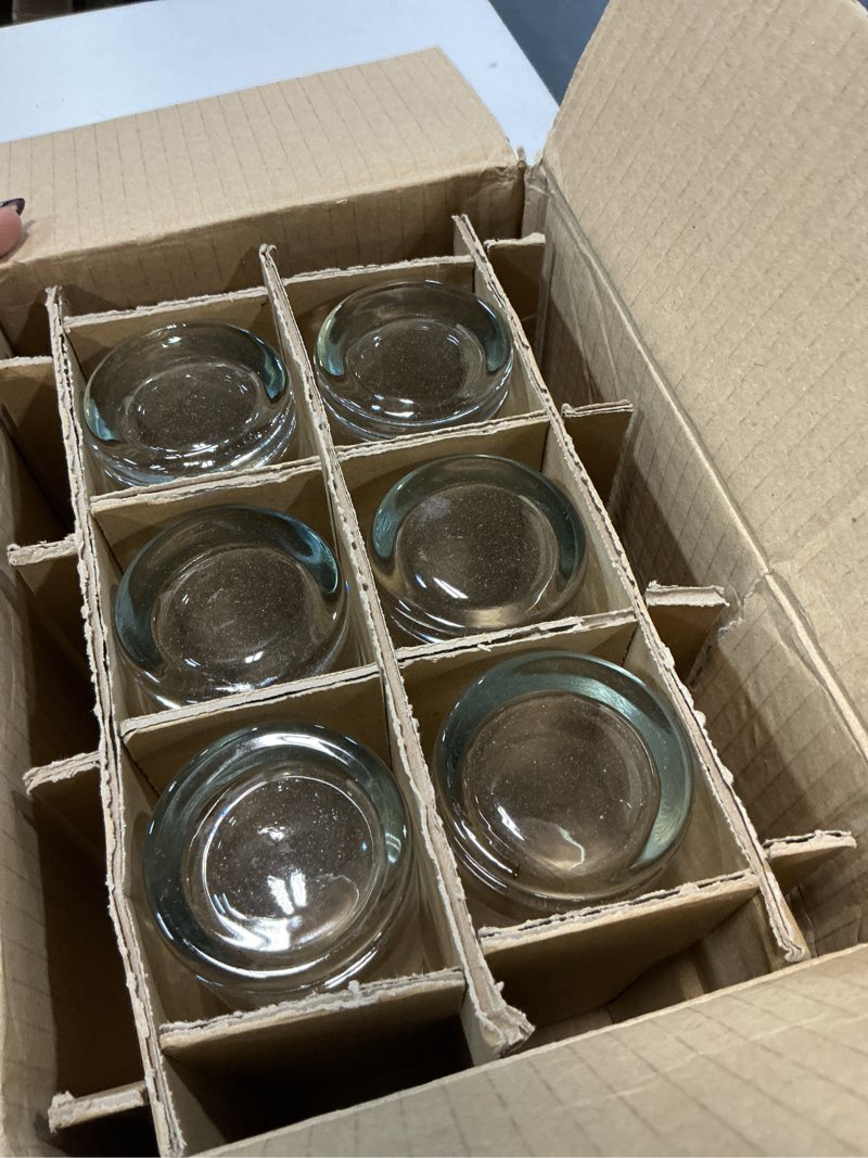 Condition photo showing As Is for paksh novelty italian highball glasses [set of 6] clear heavy base tall bar glass - drinking glasses for water, juice, beer, wine, whiskey, and cocktails | 13-ounce cups