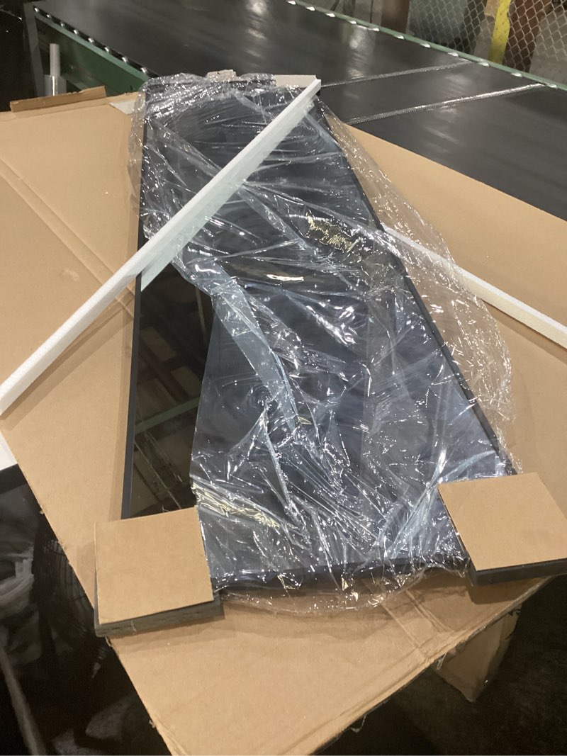 Condition photo showing Good Condition for delma wall full length mirror,standing mirror full body,large floor for wall door bedroom bathroom living room with aluminium frame(with stand,56x15-black)