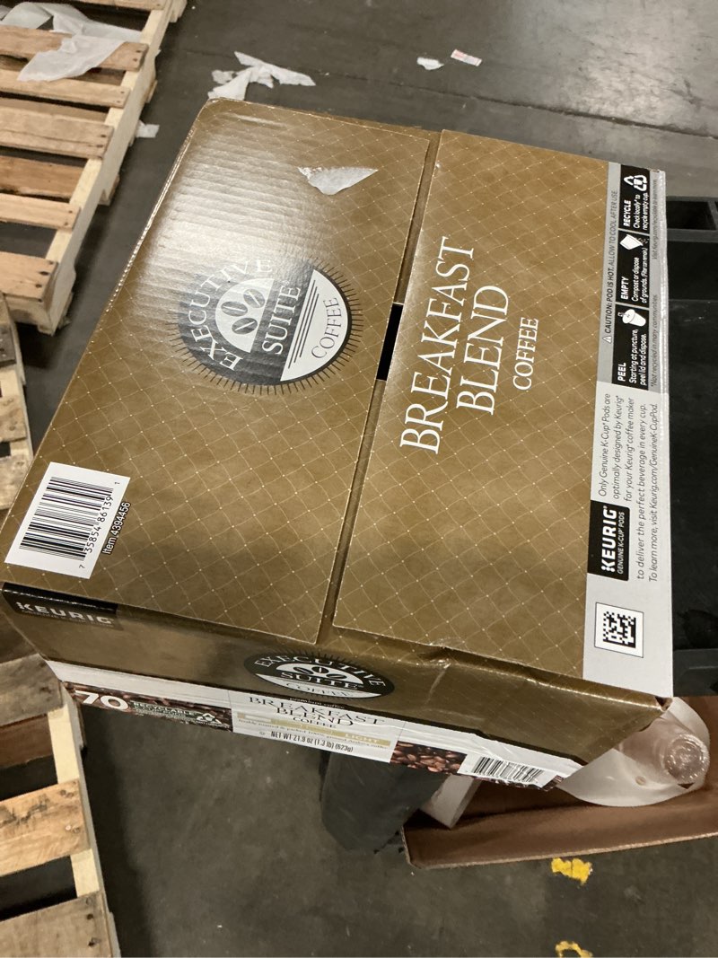 Condition photo showing New/Like New for executive suite breakfast blend coffee keurig® k-cup® pods, box of 70 pods