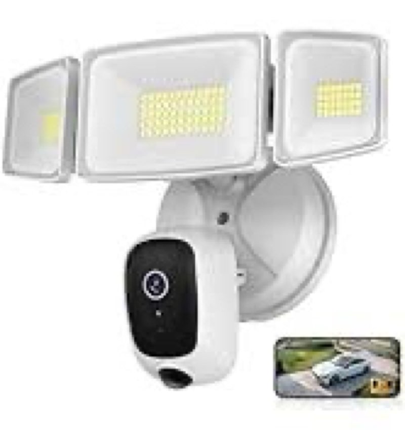 Onforu Floodlight Camera Outdoor, 5500-Lumen 2K HD Smart Security Flood Light Surveillance Cam Wired