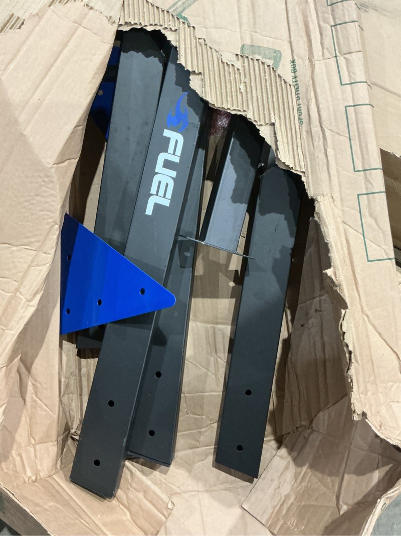 Condition photo showing As Is for fuel pureformance dip station | bodyweight training | multiple options black/blue - deluxe dip station w/o-rings