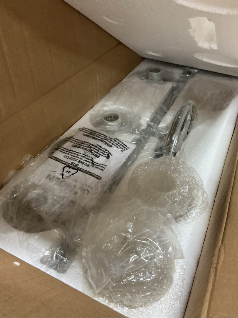 Condition photo showing Good Condition for Moen YB6463CH Belfield 3-Light Dual-Mount Bath Bathroom Vanity Fixture with Frosted Glass, Chrome 3-Globes Chrome