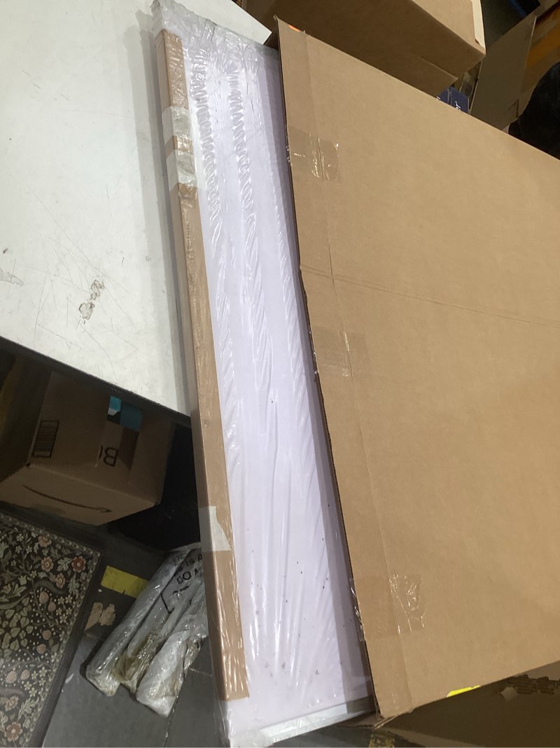 Condition photo showing Good Condition for viz-pro magnetic dry erase board, 72 x 40 inches, foldable wall-mounted whiteboard with silver aluminum frame & marker tray for school office and home 72"w x 40"h
