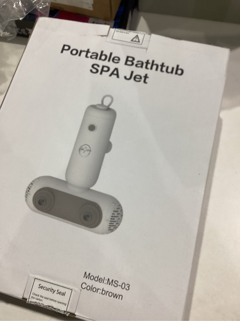 Condition photo showing Good Condition for Bath Jets for Tub, Portable Bath Spa for Bathtub with Dual Hydro Jets, Bathtub Spa Machine Creates Soothing Bubbles for Daily Relax at Home Use (Brown)