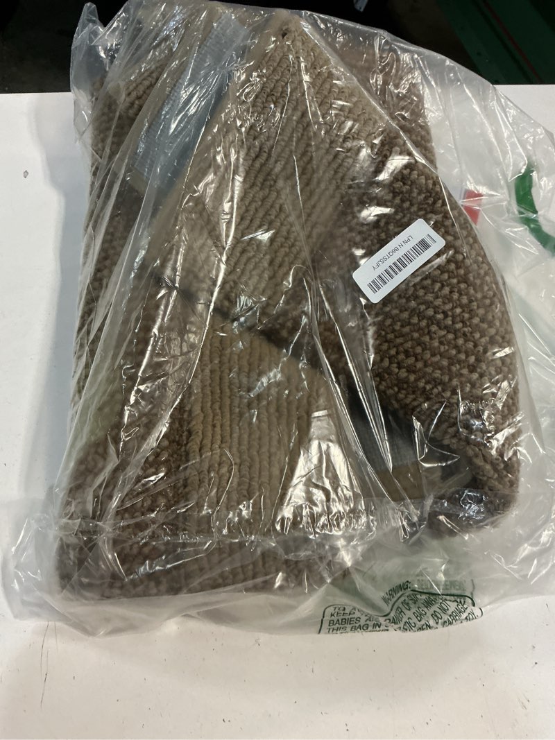 Condition photo showing New/Like New for beqhause indoor door mat 32" x 48", dirt trapper door mats non-slip entryway rugs washable, resist dirt absorbent welcome mat, low profile floor mats for front back door and entryway, taupe taupe 32" x 48" (rectangular)