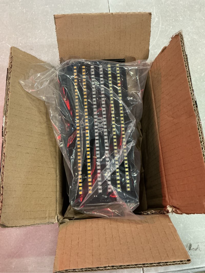 Condition photo showing As Is for hitch cover with led light, 6 rows and 216 pcs led chips 6 mode of full lighting universal fit 2" receiver for towing truck chevy (chevrolet), ford, gmc, dodge ram, jeep, atv suv van suv