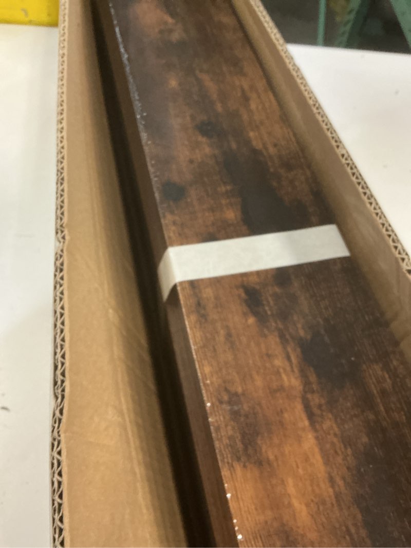 Condition photo showing New/Like New for upsimples floating shelves for wall, 35.5 inch shelves for decor storage set of 6, wall mounted wood shelf for bedroom, living room, bathroom, kitchen, long picture ledge shelves, brown brown 35.5in