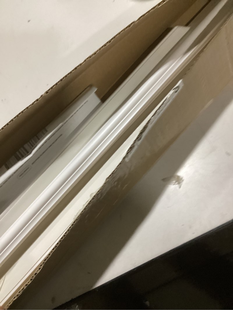 Condition photo showing As Is for 10 Pcs Peel and Stick Door Moulding Trim Kit Premade Wall Moulding Panels Flexible Self Adhesive 3D Wainscoting Panels for Mirror Window Frame Decor (Top 22"x36" and Bottom 22"x24") 1 Top 22"x36" and Bottom 22"x24"