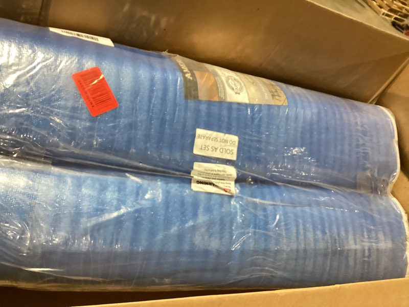 Condition photo showing Good Condition for 400SQFT AMERIQUE 2MM Premium Flooring Padding 3-in-1 Heavy Duty Foam Royal Blue 200SF/Roll, Pack of 2 Underlayment, with Tape & Vapor Barrier