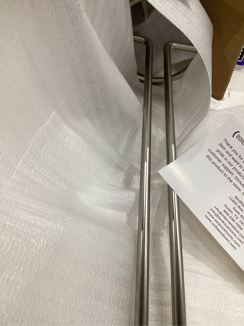 Condition photo showing Good Condition for internet's best stainless steel toilet paper holder reserve - modern vertical stand tissue dispenser - brushed stainless steel roll holder for bathrooms - stylish restroom accessories - silver