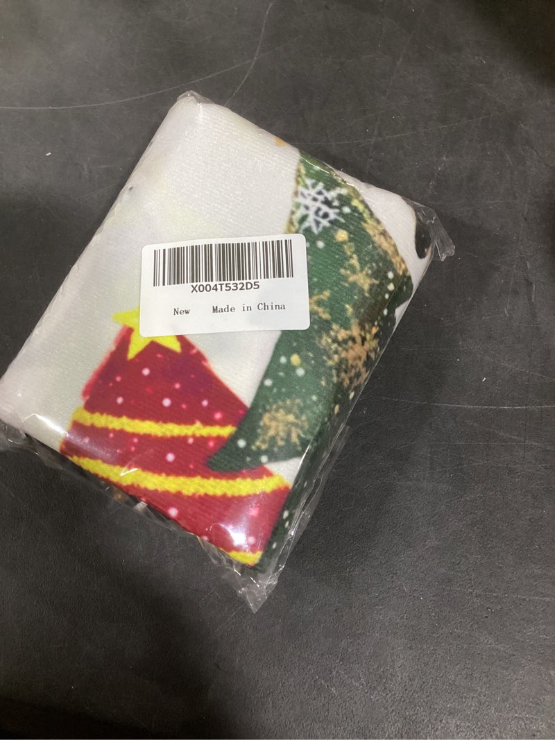 Condition photo showing New/Like New for Red Christmas Tree Skirt 36 inch, Buffalo Plaid Medium Xmas Tree Skirts Winter Christmas Tree Mat for Home Party Holiday Indoor Decoration