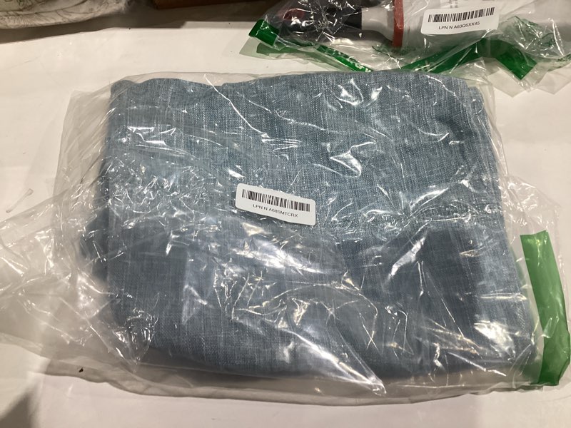 Condition photo showing Good Condition for MIULEE Pack of 2 Decorative Linen Burlap Textured Pillow Covers Farmhouse Boho Accent Lumbar Pillowcases Spring Coastal Home Decor for Couch Sofa Bedroom Living Room 12x20 Inch Light Blue 20" x 12" (Pack of 2) Light Blue