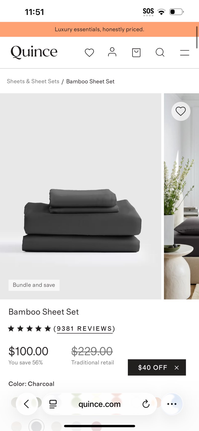 bamboo sheet set, queen
