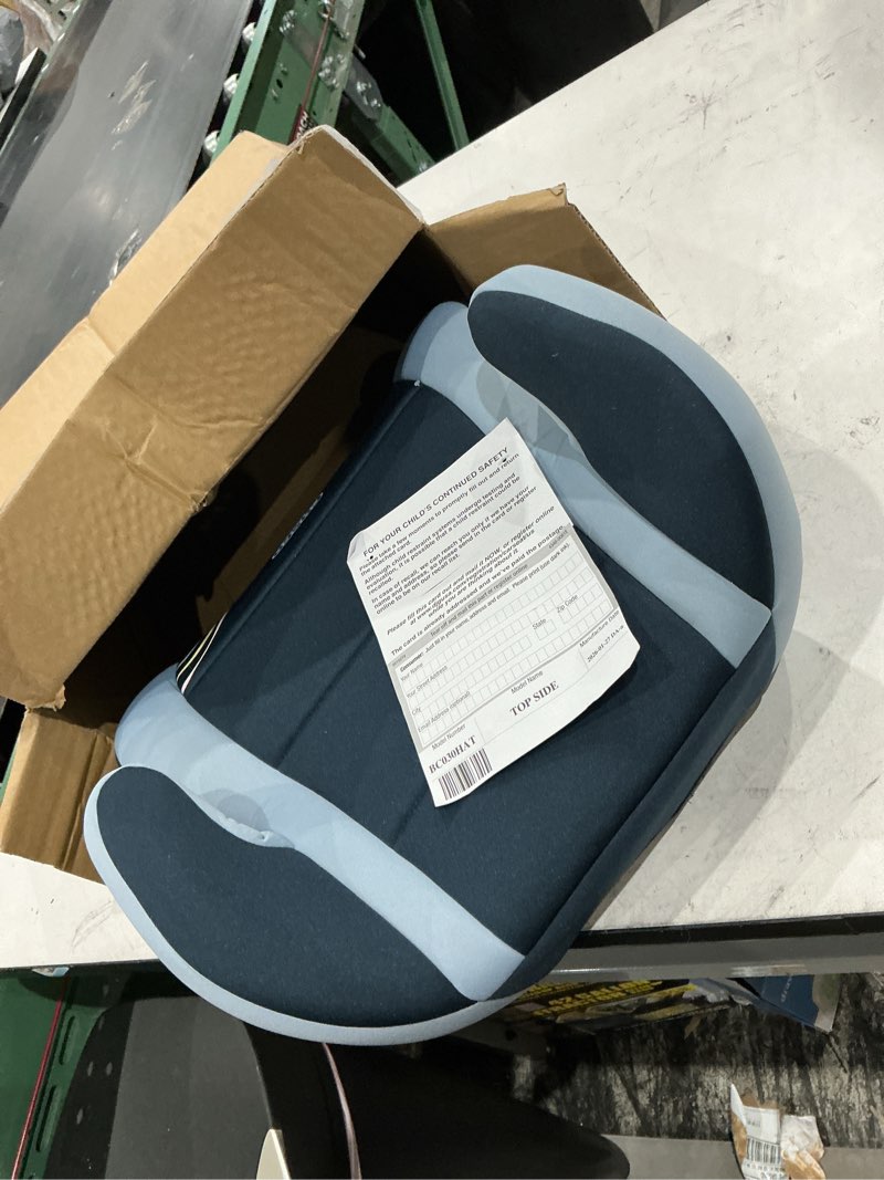 Condition photo showing Good Condition for cosco topside backless booster car seat, lightweight 40-100 lbs, rainbow