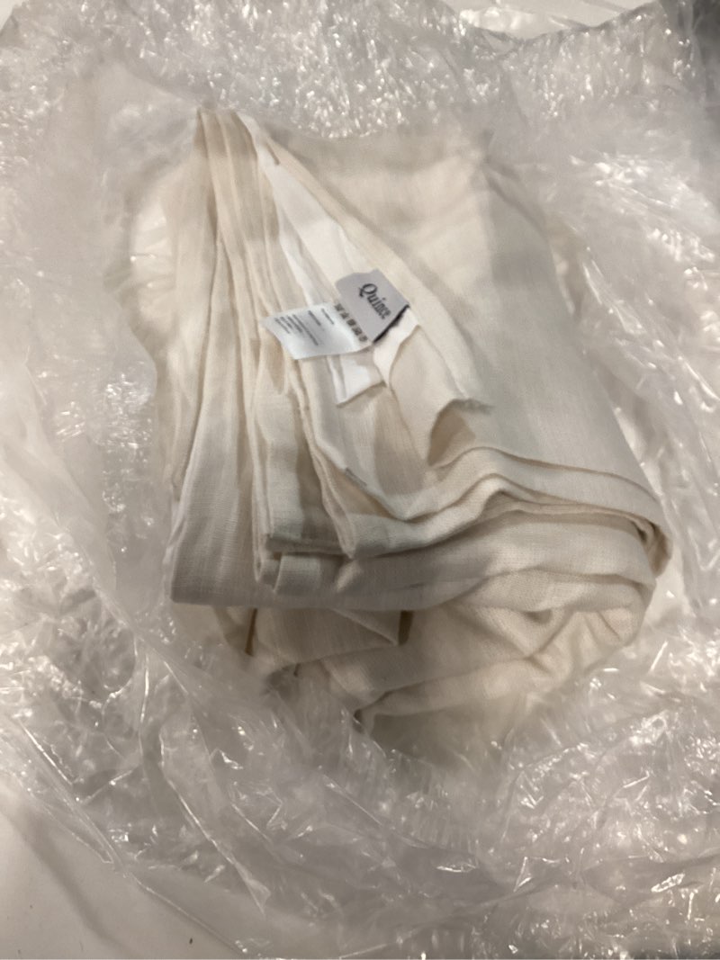 Condition photo showing Good Condition for heavyweight european linen curtain, 48x108, sand (1) panel