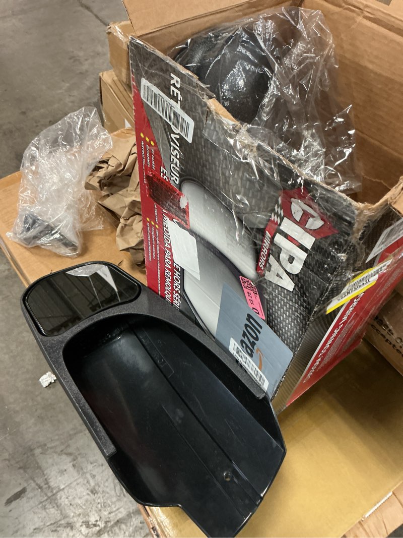 Condition photo showing As Is for cipa 10900 custom towing mirror - chevy/gmc/cadillac, pair, black
