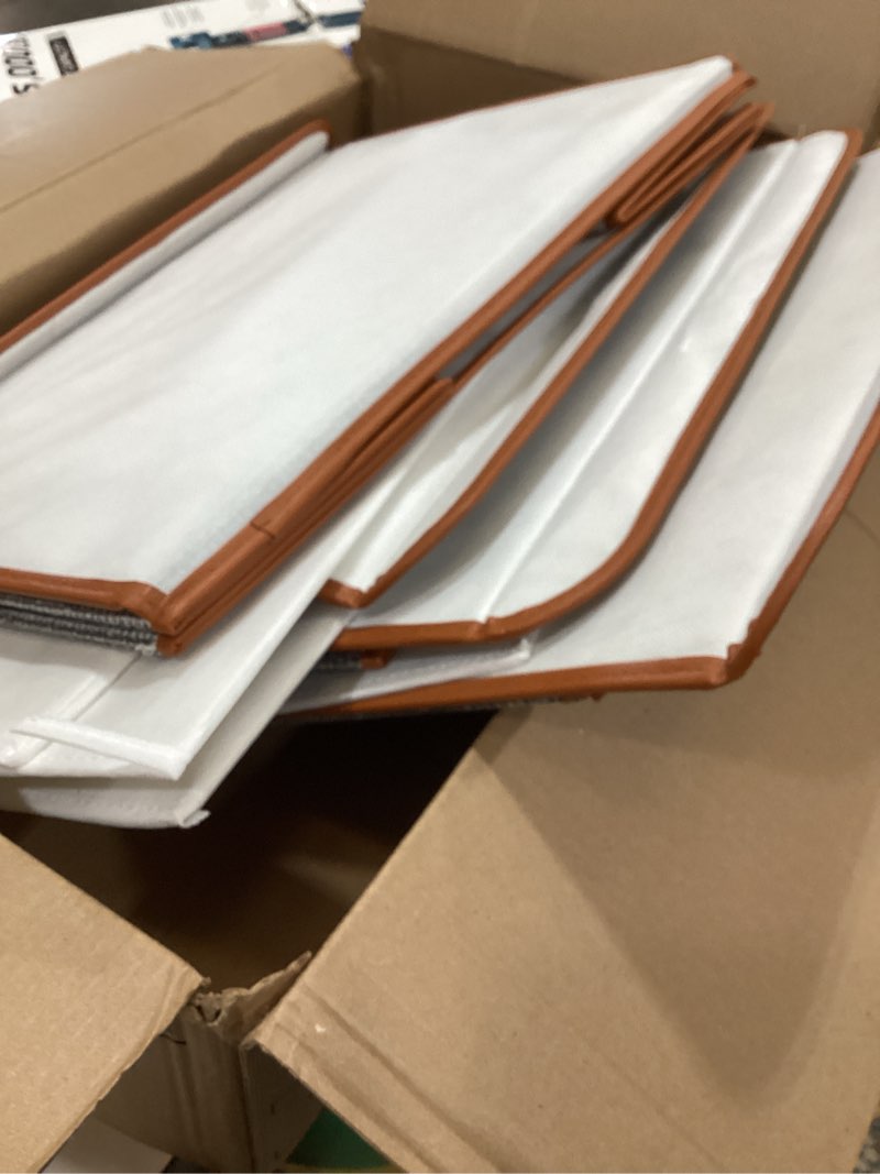 Condition photo showing Good Condition for rvasteizo household wardrobe storage box clothes and miscellaneous items sorting storage box oxford cloth foldable storage box 4 box