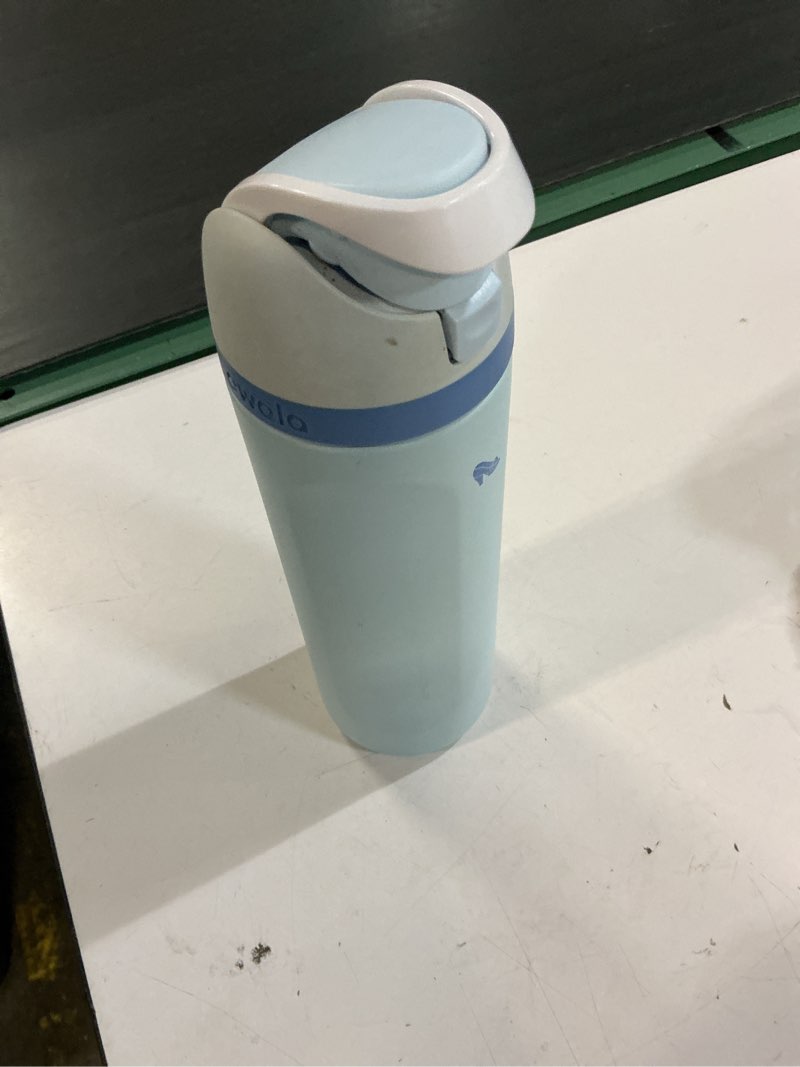 Condition photo showing As Is for owala disney princess freesip insulated stainless steel water bottle with straw for sports and travel, bpa-free sports water bottle, 24 oz, cinderella cinderella disney princess