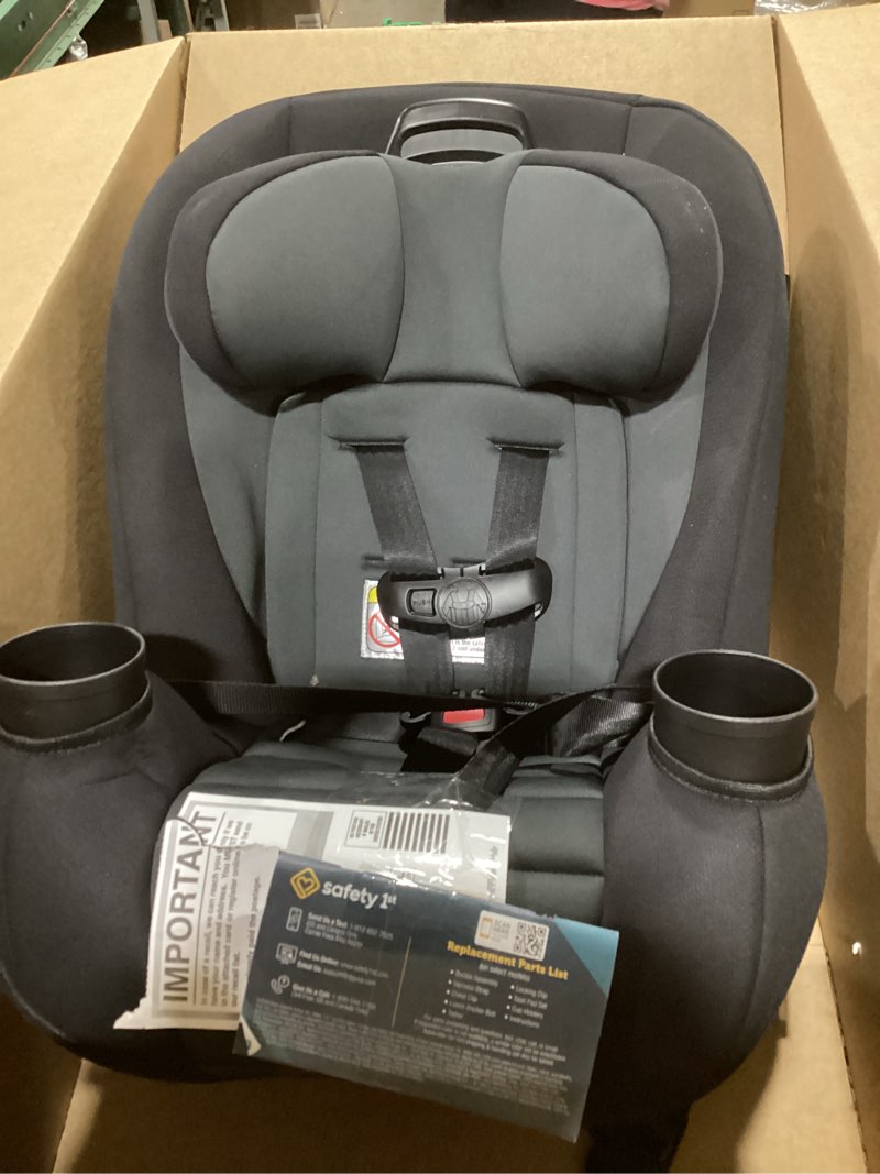 Condition photo showing Good Condition for Safety 1st Ellaris 3-in-1 Convertible Car Seat, Slim Fit Design, Rear & Forward-Facing, 5-Position Headrest, 3-Across Fit, Travel-Friendly with Machine-Washable Seat Pad, Smokey Haze