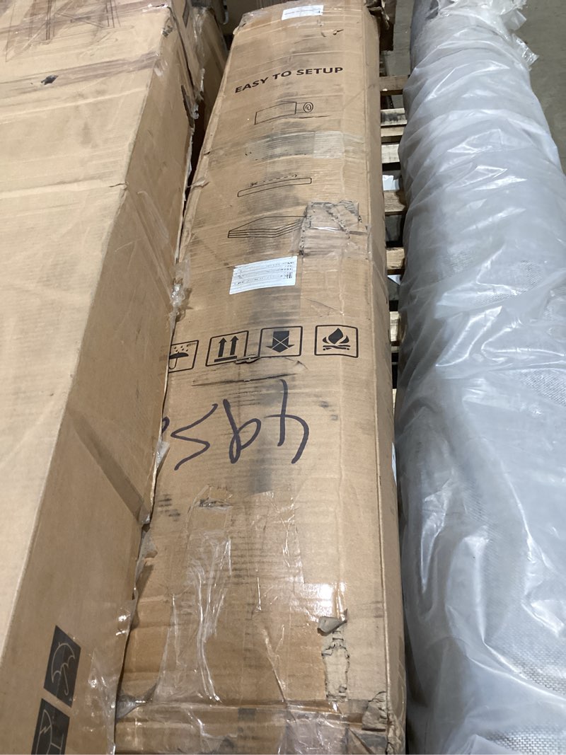 Condition photo showing New/Like New for queen mattress, 12 inch queen size hybrid mattresses in a box, medium feel foam and individual pocket springs, fiberglass free bed mattress, extra edge support, pressure relief, certipur-us