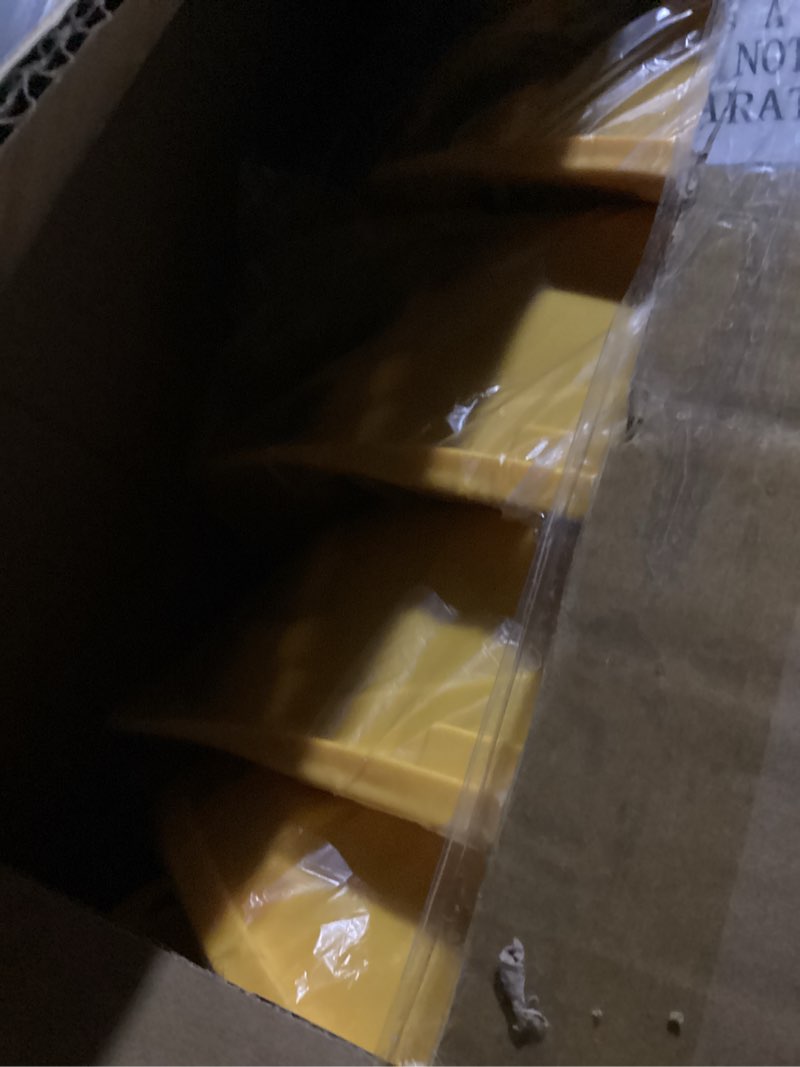 Condition photo showing Good Condition for Leumoi 14 Pieces 4 Pt. Suspension Hard Hat Bulk Safety Helmets ABS Construction Hardhats Adjustable Ratchet Hard Hats with Vents and Cotton Brow Pad for Men Work Head Protection Supplies Yellow