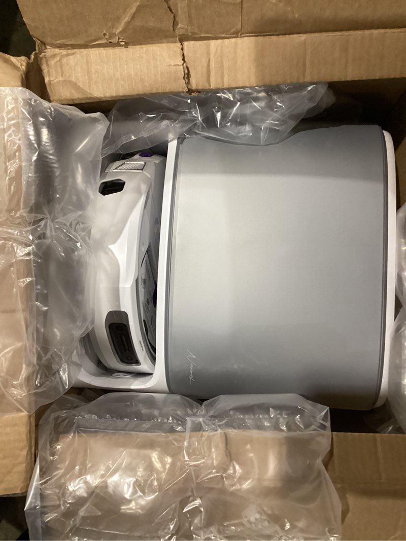 Condition photo showing As Is for narwal flow robot vacuum and mop combo, flowwash real-time self-cleaning track mop, 22,000 pa suction, dual-camera ai obstacle avoidance, carpet & edge cleaning, self-emptying robot vacuum