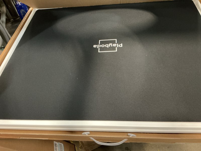 Condition photo showing New/Like New for 1500 Pieces Rotating Plastic Puzzle Board with Drawers and Cover, 35"x27" Portable Spinning Jigsaw Puzzle Table for Adults, Upgraded Lazy Susan, Ideal Gift for Mum Gray Drawers