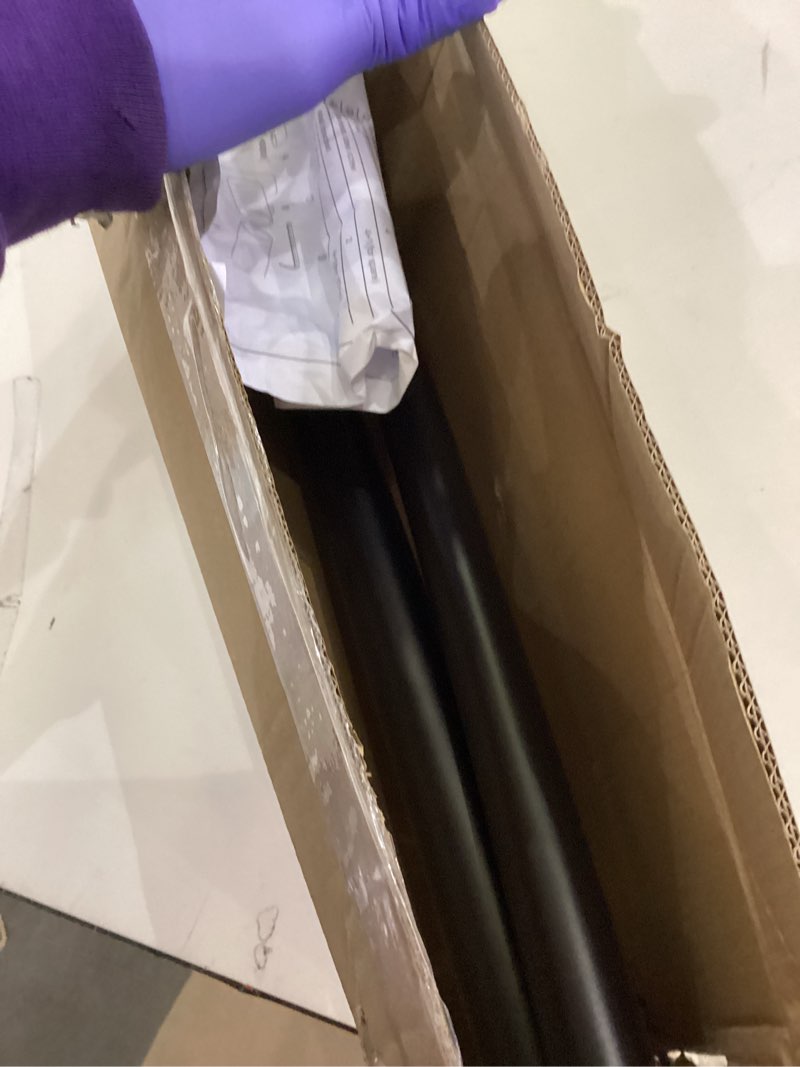 Condition photo showing Good Condition for Bonpally Curved Shower Curtain Rod 40-72 Inches Adjustable, Aluminum Rustproof Shower Rod, Curved Shower Rods for Bathroom, Bathtub, Stall, Black, Need to Drill