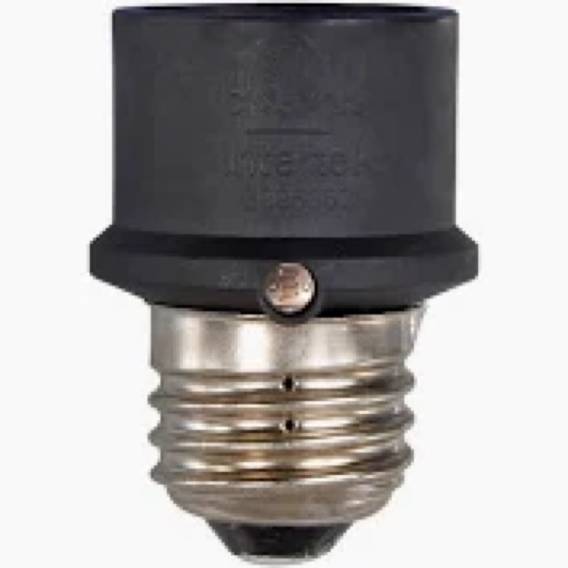 (Case of 4 counts). Westek SLC4CG Dusk to Dawn Light Control 150W Indoor/Outdoor Incandescent black 