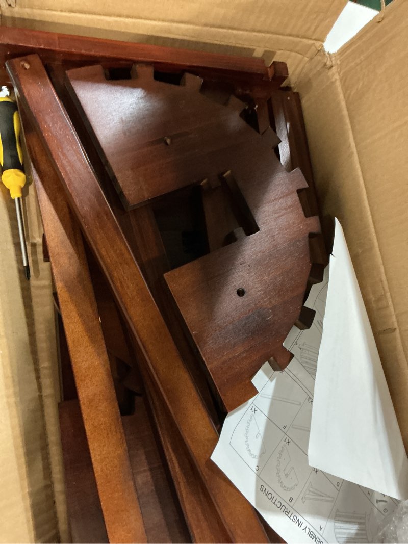 Condition photo showing New/Like New for wall-mounted wood saddle rack – space-saving design with reinforced crossbars, non-abrasive surface, heavy-duty storage for tack room organization, 23.6"x11.9"x13.3"