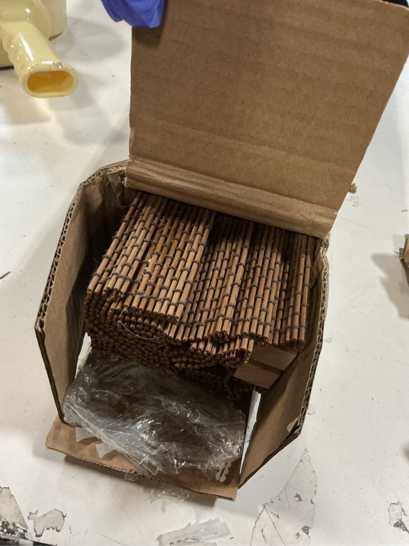 Condition photo showing Good Condition for CHICOLOGY Bamboo Roman Shades - Smart Choice Eco-Friendly Light Filtering Blinds for Windows, Premium Quality, Ideal for Home, Acorn, 29"W X 64"H 29"W x 64"H Acorn