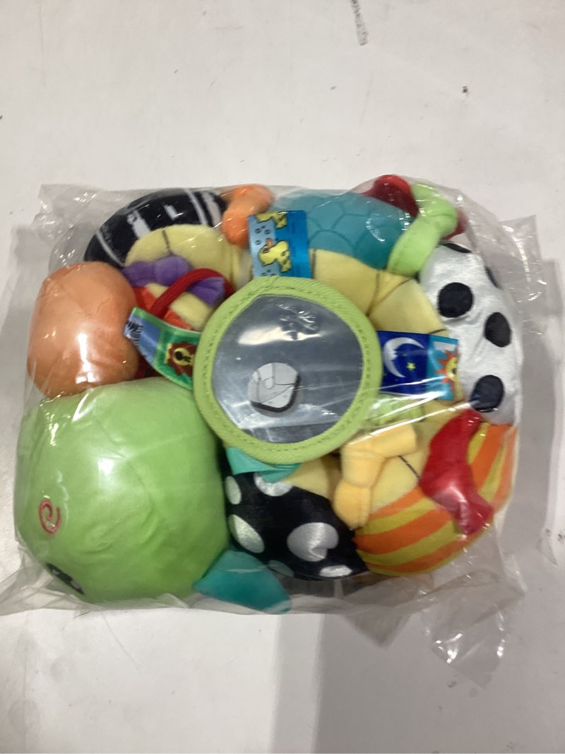 Condition photo showing Good Condition for Baby Sensory Toy 0-6 Month Music Animal Stuffed Plush Caterpillar Toy for Infant 0-3-6-12 Month Old Tummy Time with Baby Mirror Crinkle Rattle Carseat Toys for Newborn Boys Girl Shower Green