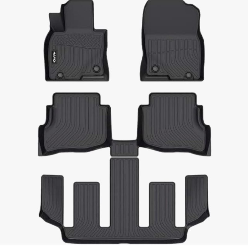 aomsazto floor mats compatible with mazda cx9 cx-9 7 seats (non 6 seats)(only fit sport version) 201