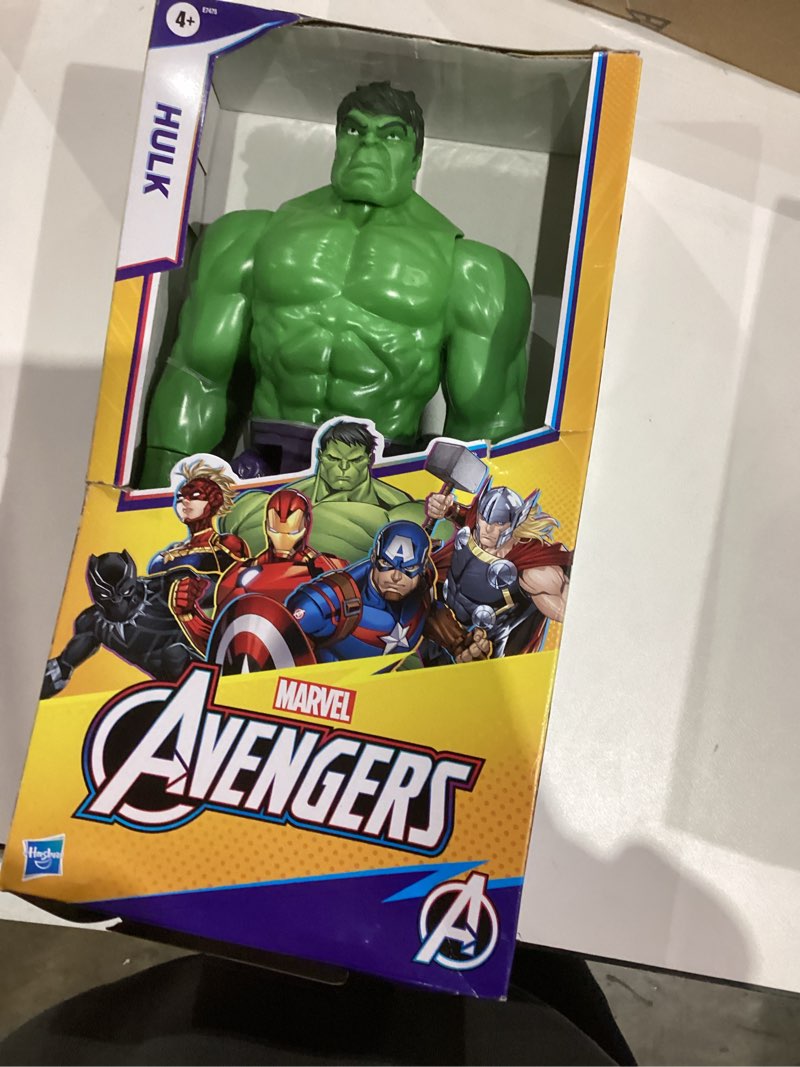 Condition photo showing New/Like New for Marvel Avengers Titan Hero Series Deluxe Hulk Blast Gear 30 cm Toy Figure, for Kids Ages 4 and Up